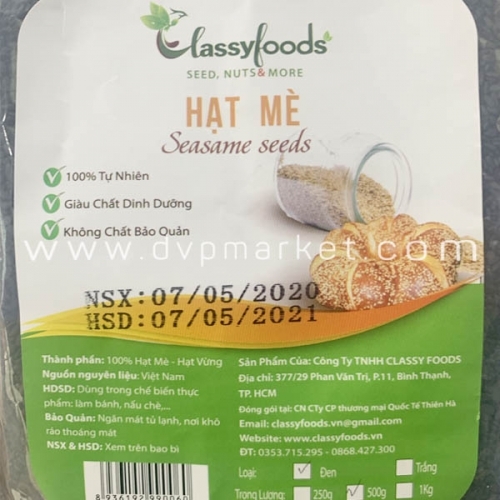 Classy - Hạt mè đen 500g